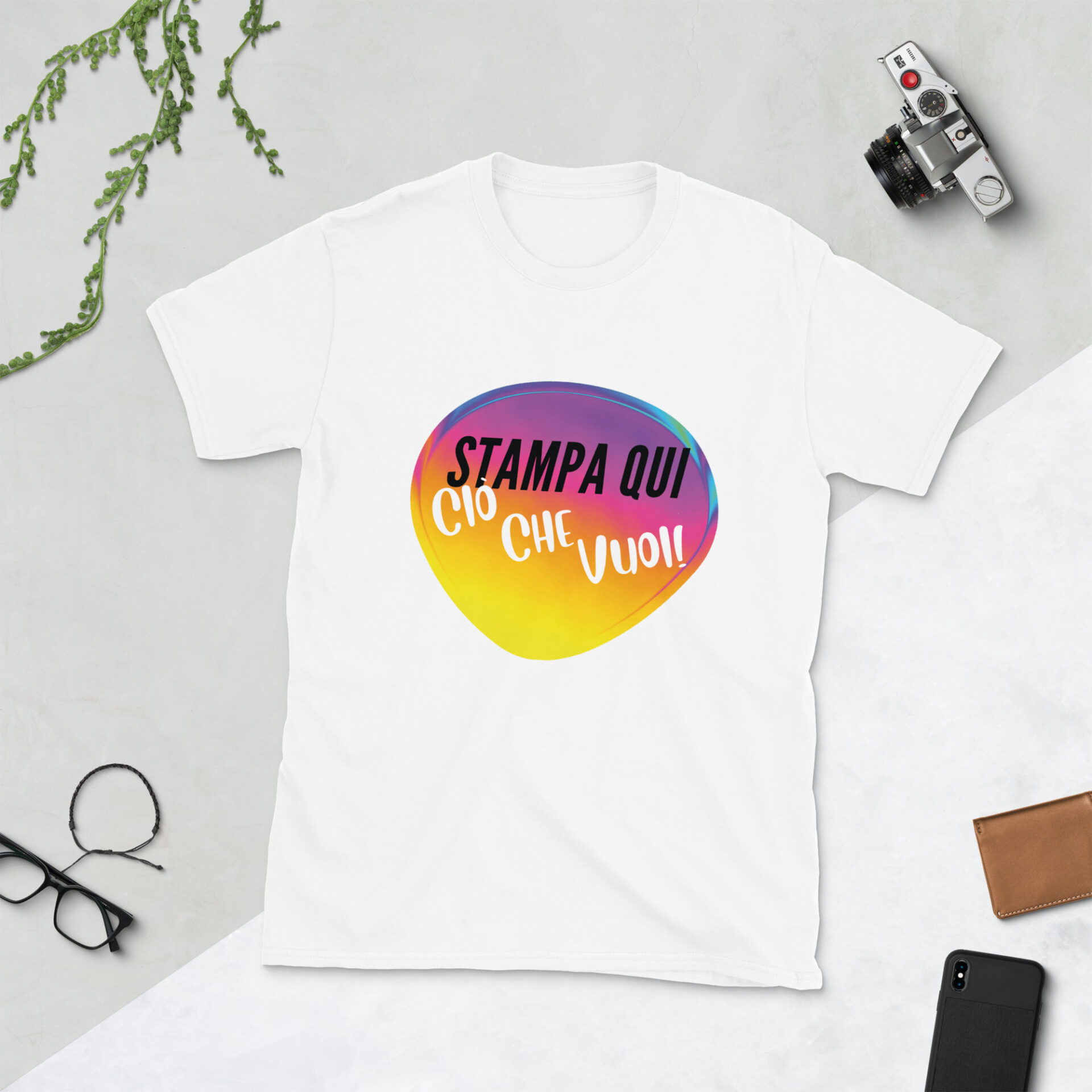 unisex-basic-softstyle-t-shirt-white-front-6305c1da59135.jpg T-Shirt unisex personalizzabile - immagine 7